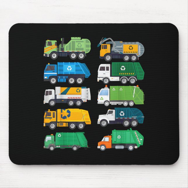 Müllwagen Abfall Trennung Kostüm Kinder Mousepad (Vorne)