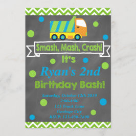 Müllwagen Einladung