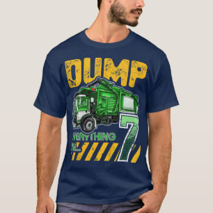 Müllwagen Geburtstag 7 Jahre alt 7. Geburtstag T-Shirt