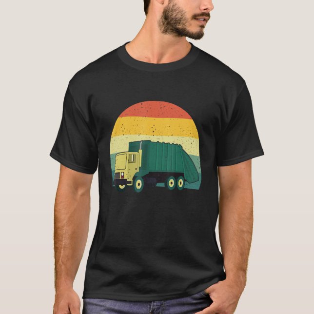 Müllwagen LKW LKW Frauen Männer Kinder T-Shirt (Vorderseite)