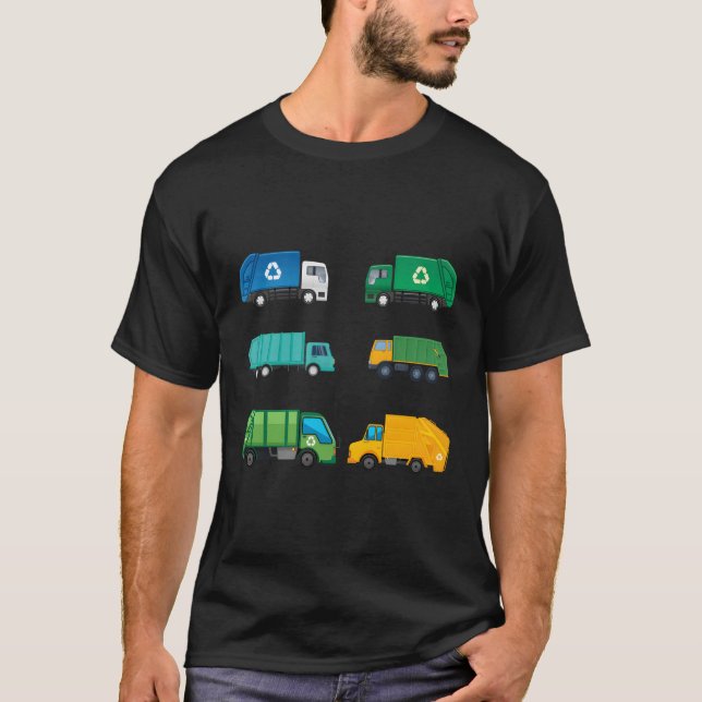 Müllwagen Mülleimer Recycelnd Müllwagen Dr. T-Shirt (Vorderseite)