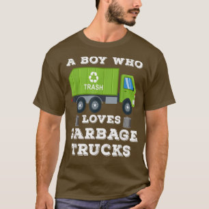Müllwagen nur ein Junge, der Müllwagen Liebe T-Shirt