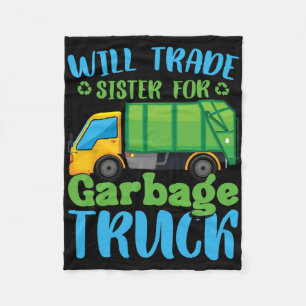 Müllwagen zum Tag der Erde Gerecycelt Kleinwagenwa Fleecedecke