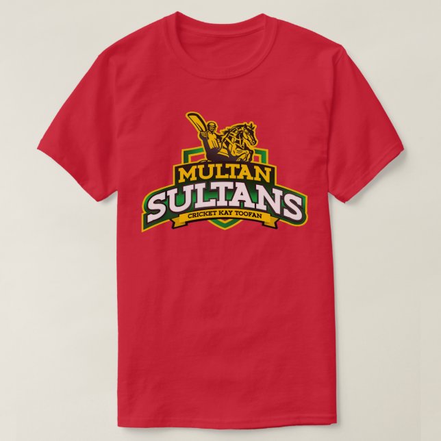Multan Sultans Cricket Team Logo T-Shirt (Design vorne)
