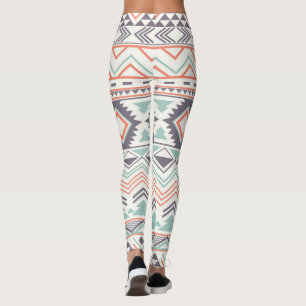 Multi Aztec Pastel Frauen Leggings
