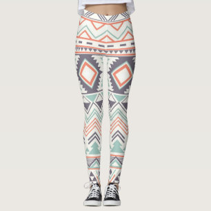 Multi Aztec Pastel Frauen Leggings