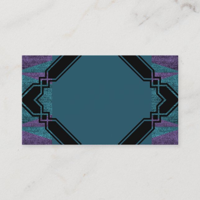 Multi Blue Design Business Card Visitenkarte (Vorderseite)