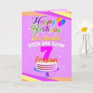 Multi Color Editable Unisex Happy Birthday Rosa Karte