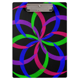 Multi Color Figure 8 Geometric Clipboard Klemmbrett