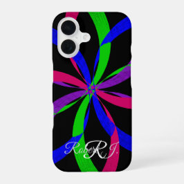 Multi Color Figure 8 Geometric iPhone 16 Case Hülle