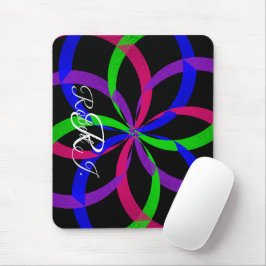 Multi Color Figure 8 Geometric Mouse Pad Mousepad