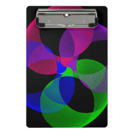 Multi Color Fusion Geometric Mini Clipboard Klemmbrett