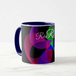 Multi Color Geometric Fusion Coffee Mug Tasse