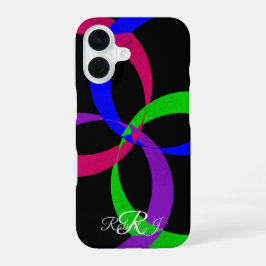 Multi Color Geometric Interchange iPhone 16 Case Hülle