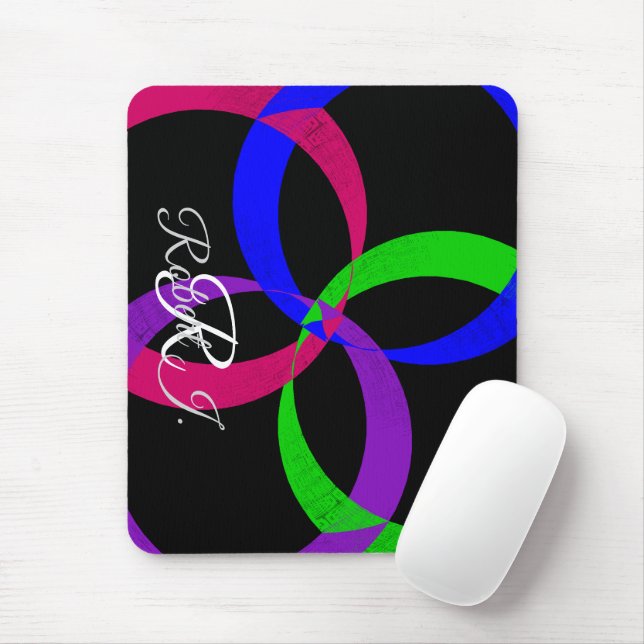 Multi Color Interchange Geometric Mouse Pad Mousepad (Mit Mouse)