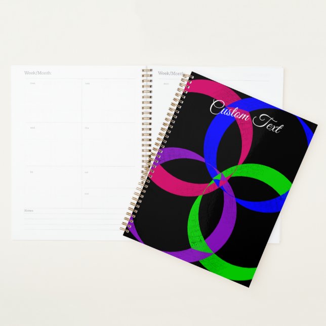 Multi Color Interchange Geometric Spiral Planner Planer (Anzeige)