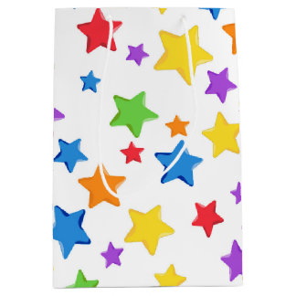 Multi Color Star Geburtstagsgeschenk Mittlere Geschenktüte