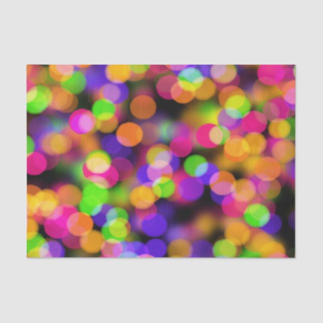Multi-Colored Bokeh Seidenpapier (Vorderseite)