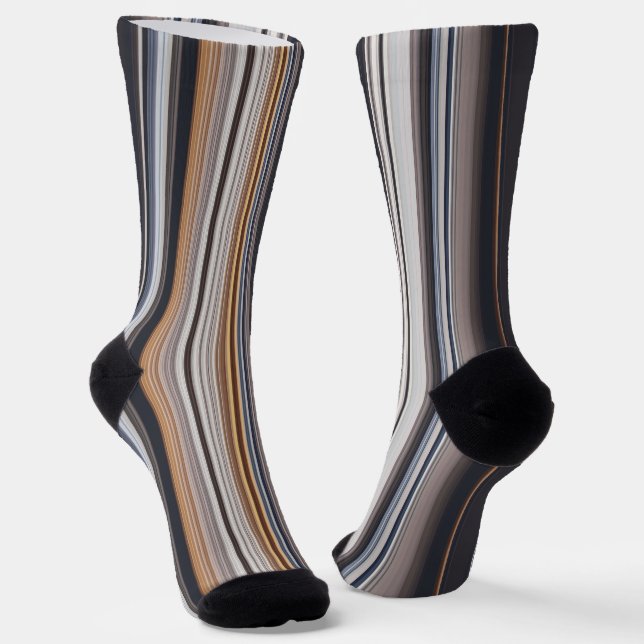 Multi Colored Lines  Socken (Gewinkelt)