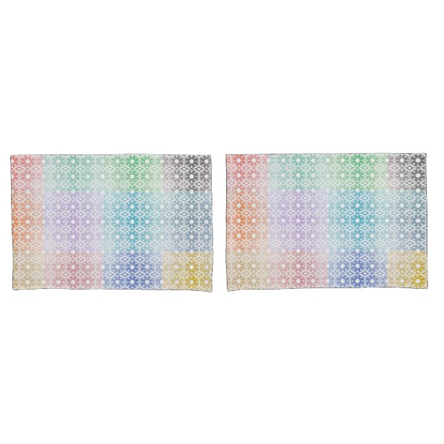 Multi-Colored Pillowcase Kissenbezug (Vorderseite-Set)