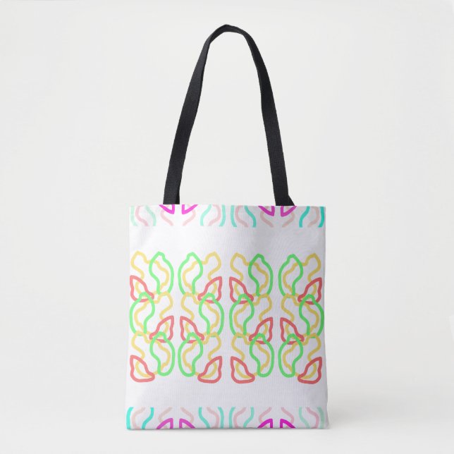 Multi Coloured Funky Tote Bag (Vorderseite)