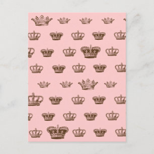 Multi Crown Design - bkgd Farbe wählen Postkarte