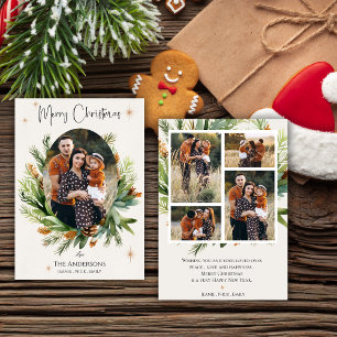 Multi-Family-Fotos Grüne Blätter Frohe Weihnachten