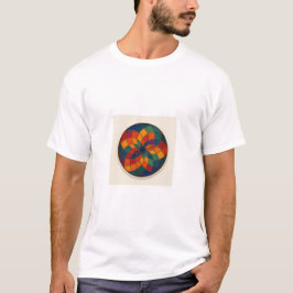Multi Farbe Abstract Design. T-Shirt