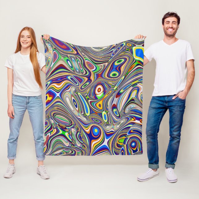 Multi Farbe abstrakte 2, 2018 (Foto) | SVP-Bilder Fleecedecke (Beispiel)