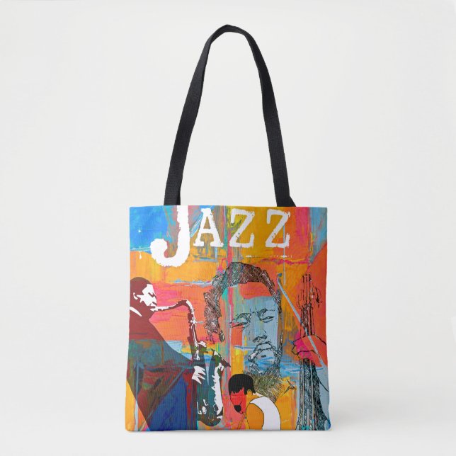 Multi Farbjazzgreats-Taschen-Tasche (Vorderseite)