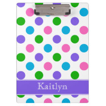 Multi Farbpolka-Punkte personalisiert