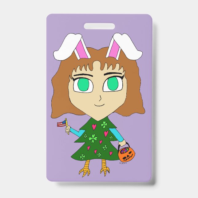 Multi-Feiertags-Chibi Ausweis (Vorderseite)