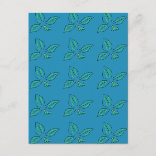 Multi Fleur de Lys Variation Postkarte (Vorderseite)