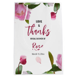 Multi Floral Brautparty Liebe & Danke Mittlere Geschenktüte