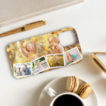 Multi-Foto 5 Bild Zig Zag Collage Horizontal Case-Mate iPhone Hülle<br><div class="desc">Laden Sie Ihre 5 Ihrer Lieblings-Fotos hoch und erstellen Sie Ihre eigene, einzigartige Handybox. Das Design wird seitwärts angezeigt und hat ein Foto, das mit einer Zick-Zack-Foto-Streifen-Collage überlagert ist. Für Ihr Haupt-Foto empfehlen wir ein Landschaftsbild mit Ihrem Kopf-/Themenbereich am oberen Ende des Rahmens und nichts Wichtiges geht in der oberen...</div>