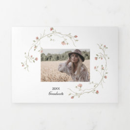 Multi-Foto Boho Abschluss Dreifache Ankündigung