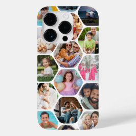 Multi Foto Collage Einfaches modernes Hexagon-Must Case-Mate iPhone 14 Pro Hülle