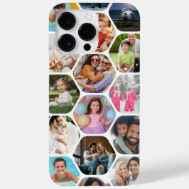 Multi Foto Collage Einfaches modernes Hexagon-Must Case-Mate iPhone 14 Pro Max Hülle