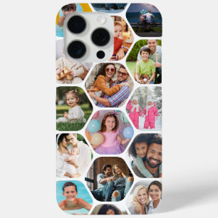 Multi Foto Collage Einfaches modernes Hexagon-Must Case-Mate iPhone Hülle