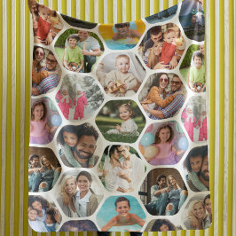 Multi Foto Collage Einfaches modernes Hexagon-Must Sherpadecke