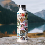 Multi Foto Collage Einfaches modernes Hexagon-Must Trinkflasche<br><div class="desc">Multi Foto Collage Simple Modern Hexagon Honeycomb Muster personalizedWater Flasche bietet eine Foto Collage Ihrer Lieblings-Fotos in einer Hexagon-Form. Perfekt für Geschenke zum Geburtstag,  Weihnachten,  Muttertag,  Vatertag,  Großeltern,  Bruder,  Schwester,  beste Freundin und mehr. FOTO TIPP: Zentrieren Sie Ihre Fotos vor dem Hochladen nach Zazzle. Entworfen von ©Evco Studio www.zazzle.com/store/evcostudio</div>