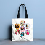 Multi-Foto Collage Moderner Personalisierter Name<br><div class="desc">Multi Foto Collage Moderne Tragetaschen für Personalisierte Namen bieten eine Foto-Collage Ihrer Lieblings-Fotos in Hexagon-Form. Personalisiert mit Ihrem Namen in modernem schwarzen Skript. Perfekt zum Geburtstag, Weihnachten, Muttertag, Großeltern, Schwester, beste Freundin und vieles mehr. FOTO TIPP: Zentrieren Sie Ihre Fotos vor dem Hochladen nach Zazzle. Entworfen von ©Evco Studio www.zazzle.com/store/evcostudio...</div>
