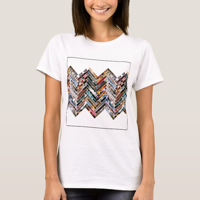 Multi Foto-Collage T-Shirt (Vorderseite)