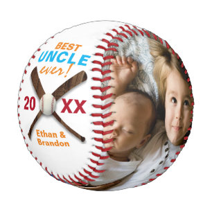 Multi Foto Custom Best Uncle Ever Vatertag Baseball
