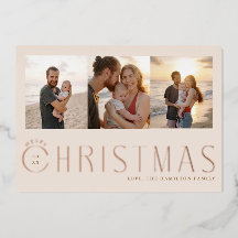 Multi-Foto Frohe Weihnachts-Fotokarte