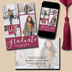 Multi-Foto-Graduierungspartei Einladung