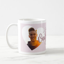 Multi-Foto Herz rosa Happy Valentinstag Kaffeetasse