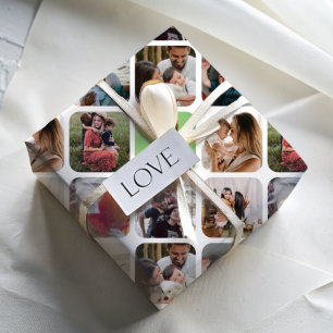 Multi-Foto-Instagramm-Quadrat Geschenkpapier