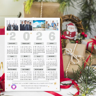 Multi-Foto-Kalender Unternehmens- Geschäftsfirma  Feiertagspostkarte