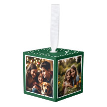 Multi-Foto Weihnachten Keepake Green Personalisier